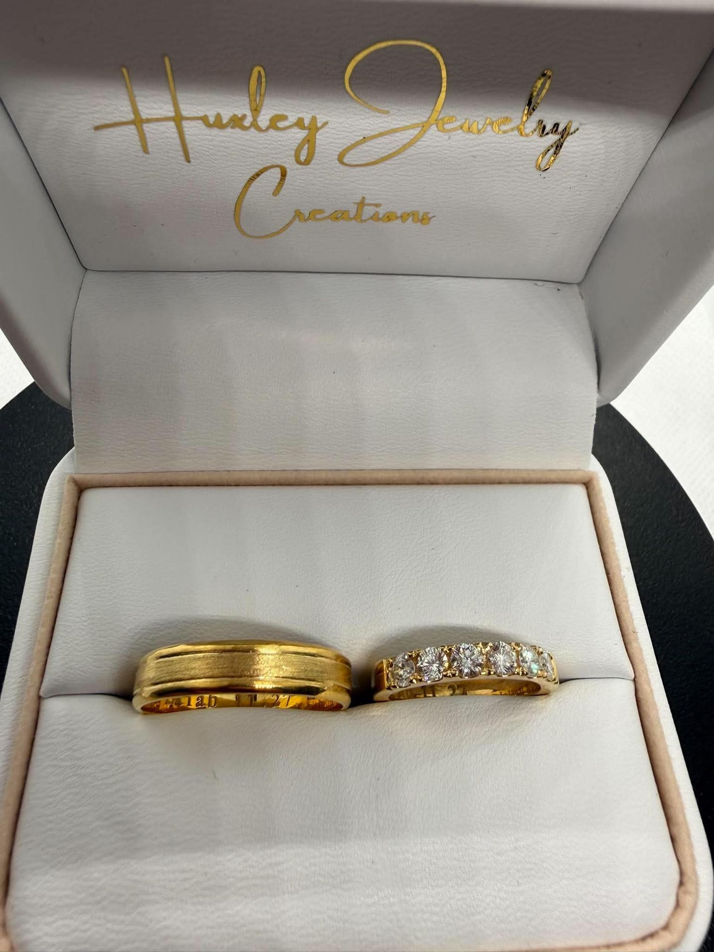 Gold rings in our box